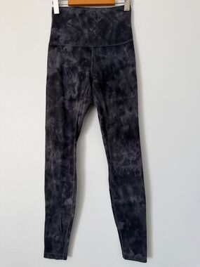 Lululemon Align High-Waist Black Tie-Dye Leggings size 6